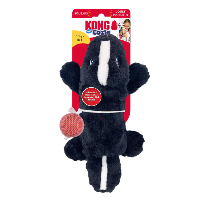 AnimalstoreXL Kong Hondenknuffel Cozie Pocketz Skunk Small