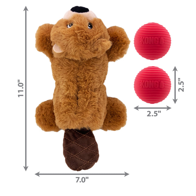 AnimalstoreXL Kong Hondenknuffel Cozie Pocketz Beaver Medium
