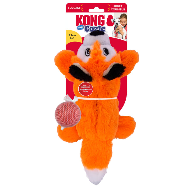 AnimalstoreXL Kong Hondenknuffel Cozie Pocketz Fox Medium