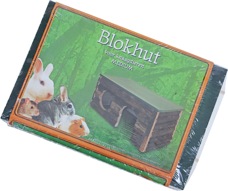 AnimalstoreXL Blokhut Hout Medium