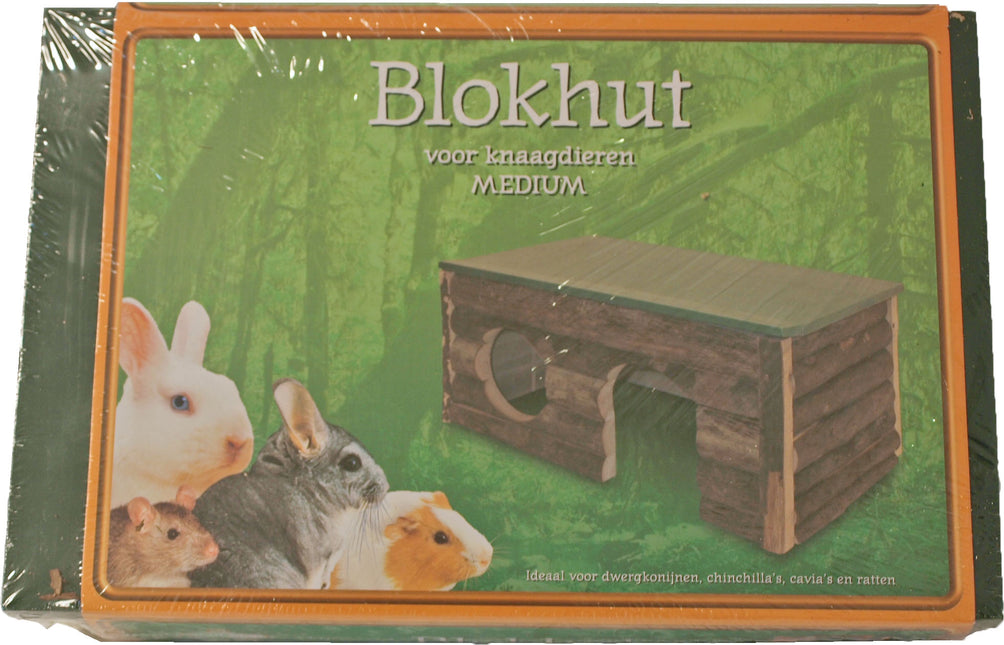 AnimalstoreXL Blokhut Hout Medium