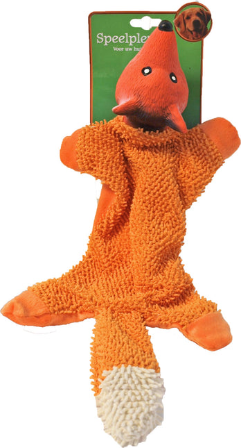 AnimalstoreXL Boon Vos Chenille met Latex Oranje 50cm