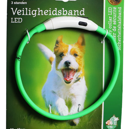 AnimalstoreXL Boon veiligheidshalsband verstelbaar LED 30-40cm