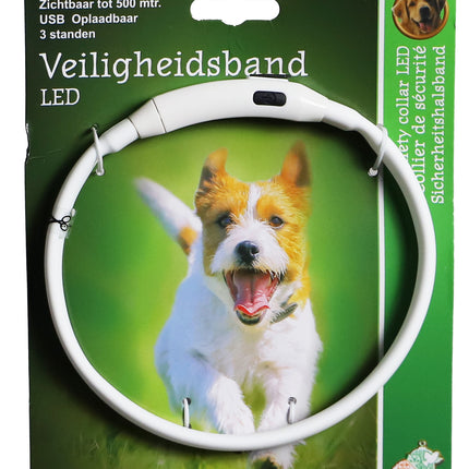AnimalstoreXL Boon veiligheidshalsband verstelbaar LED 30-40cm