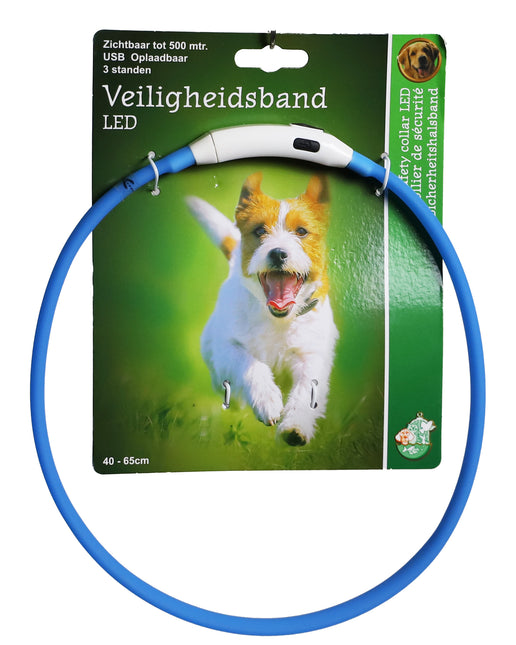 AnimalstoreXL Boon veiligheidshalsband verstelbaar LED 50-65cm