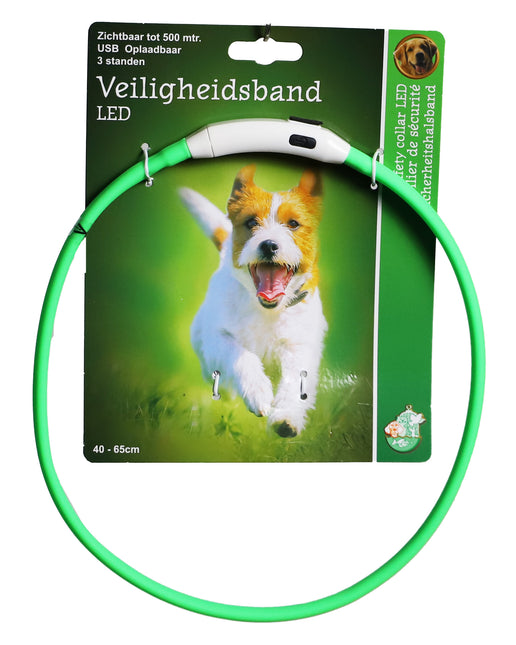 AnimalstoreXL Boon veiligheidshalsband verstelbaar LED 50-65cm