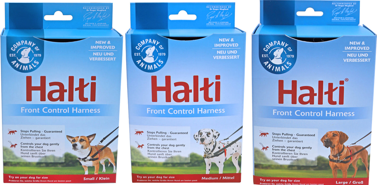 AnimalstoreXL Company Of Animals Halti Front Control Harnas Rood/Zwart