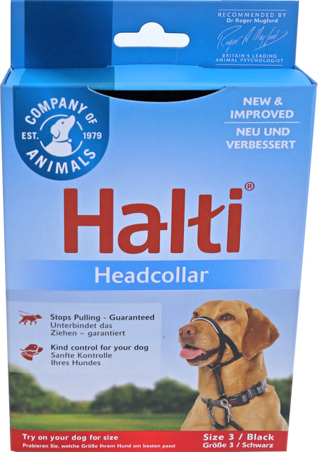 AnimalstoreXL Company Of Animals Halti Zwart Nr 3