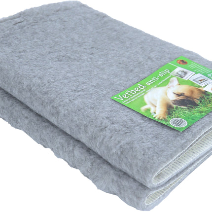 Vetbed Antislip Ongebiesd Grijs