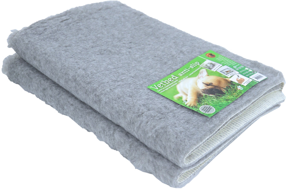 Vetbed Antislip Ongebiesd Grijs