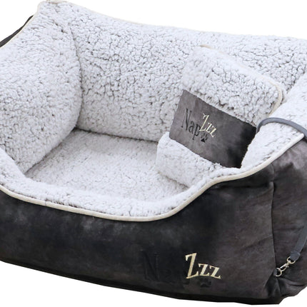 Napzzz Divan met Kussen Grijs Wit