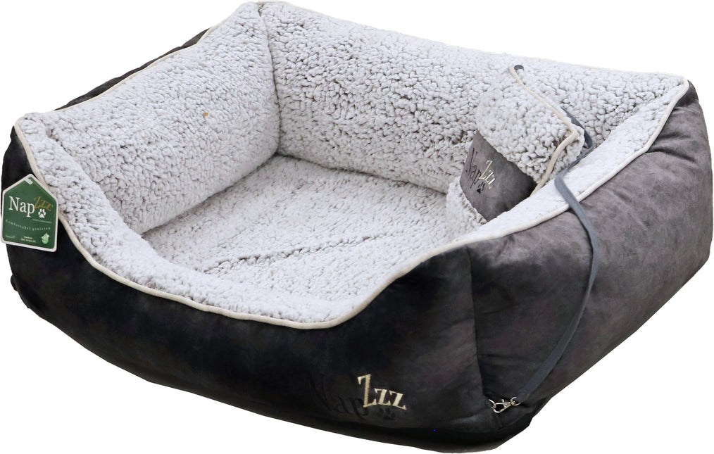 Napzzz Divan met Kussen Grijs Wit