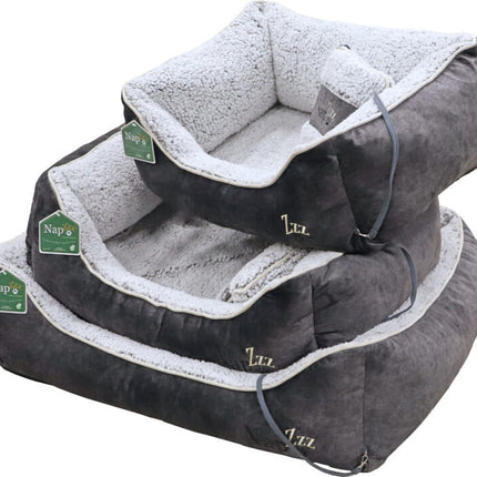 Napzzz Divan met Kussen Grijs Wit