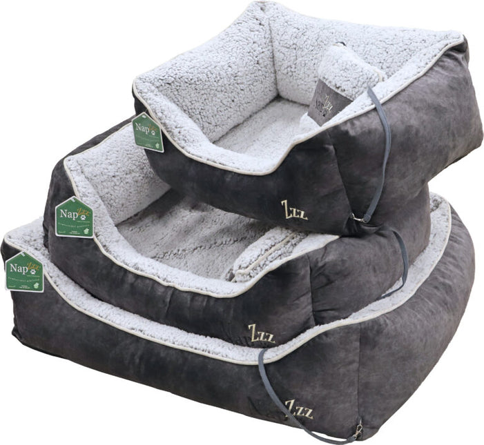 Napzzz Divan met Kussen Grijs Wit