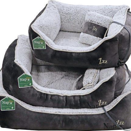 Napzzz Divan met Kussen Grijs Wit