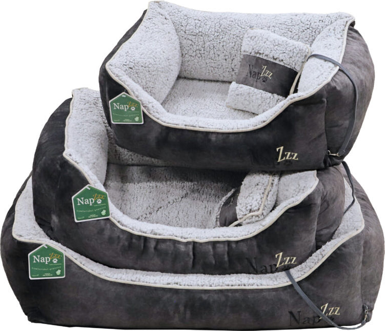 Napzzz Divan met Kussen Grijs Wit