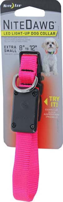 AnimalstoreXL Nite-Ize Halsband Verlicht Verstelb. Roze 20-30cm