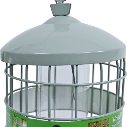 AnimalstoreXL Voederaut.Met.Kl.Vogels Grijs/Grn Small