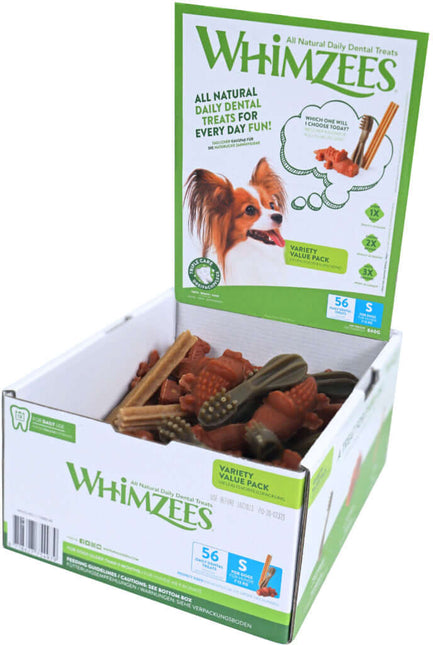 AnimalstoreXL Whimzees Variety Valuebox Small 56 stuks