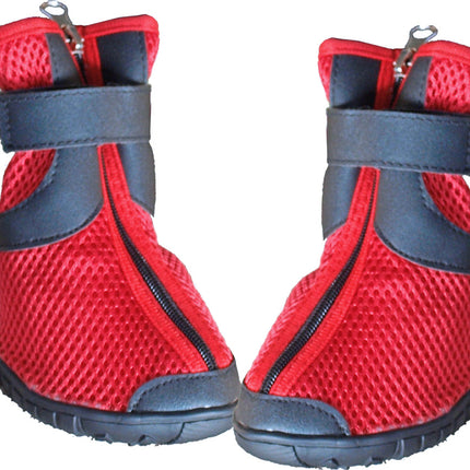 AnimalstoreXL Boon Hondenschoen Water Rood Zwart S 2 stuks