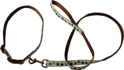 AnimalstoreXL Boon Lijn Nylon PU Glow Bruin 15mm 130cm