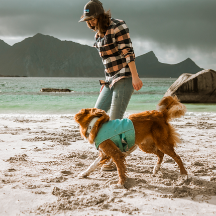 AnimalstoreXL Hurtta Koelvest Hond - Cooling Wrap Aquamarine