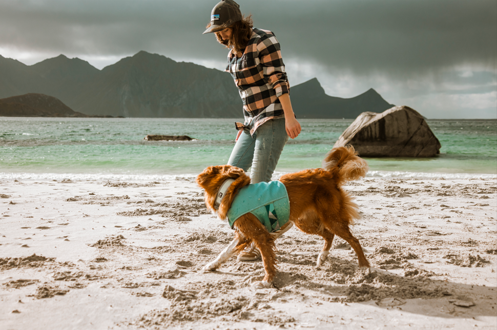 AnimalstoreXL Hurtta Koelvest Hond - Cooling Wrap Aquamarine