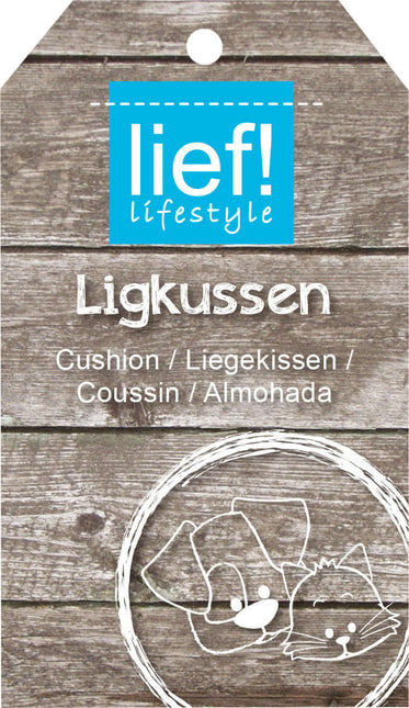 AnimalstoreXL Lief! Ligkussen Volant Boys 85x70cm