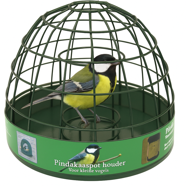 Pindakaaspothdr.Met. Kl.Vogel 25x19 Groen - Grijs