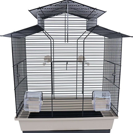 AnimalstoreXL Interzoo Vogelkooi Iza 2 Zwart Beige