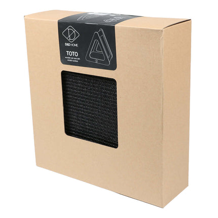 AnimalstoreXL D&D Home Toto Kattenhuisje 38x39x38cm Zwart/Blauw