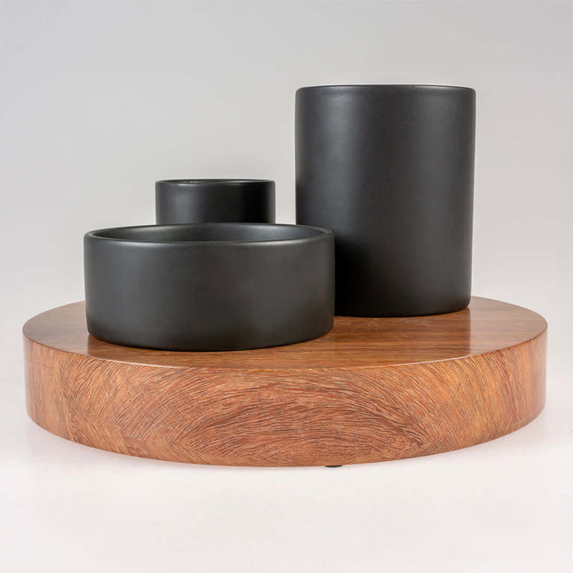 AnimalstoreXL D&D Home Iggy Verrijkingskom met 3 Niveaus 240-500-800ml 27x27x19cm Zwart