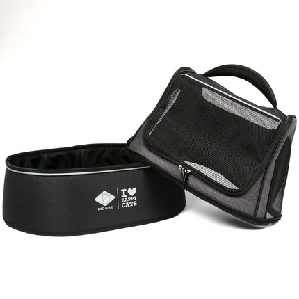 AnimalstoreXL D&D Home - Phoebe Kattentransporttas - 50x35x40cm Zwart