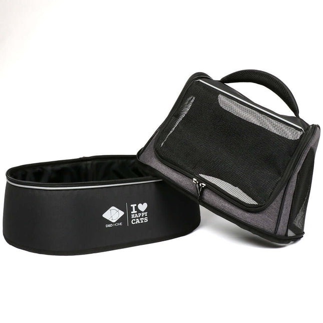 AnimalstoreXL D&D Home - Phoebe Kattentransporttas - 50x35x40cm Zwart