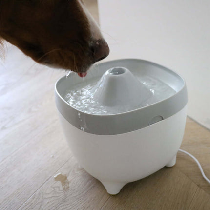 AnimalstoreXL Ebi Yuna Drinkfontein 2L 19,5x19,5x17cm Wit/Grijs