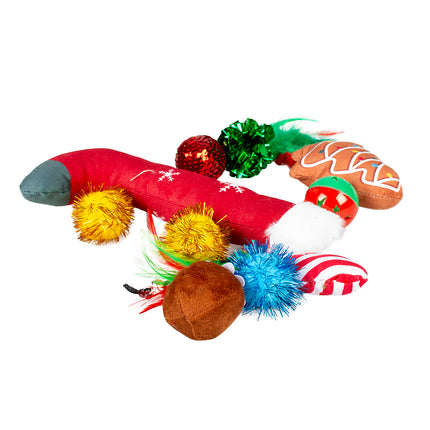 AnimalstoreXL Duvoplus geschenkzakje 10 kattenspeeltjes