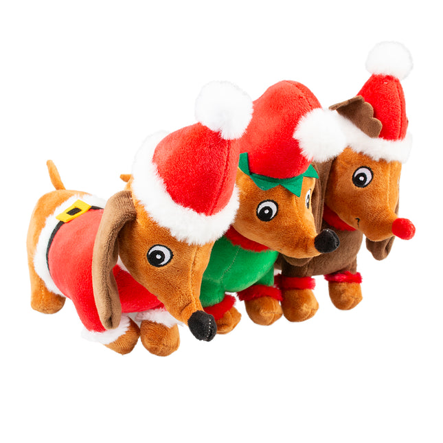 AnimalstoreXL Duvoplus hondenspeeltje pluche hond 3stuks