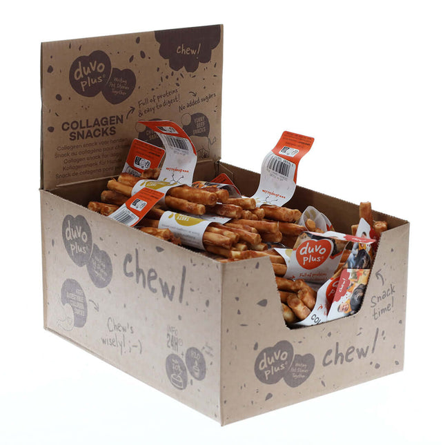 AnimalstoreXL Duvoplus Chew! Collagen Sticks Kip 12,5cm 5 stuks / 35g