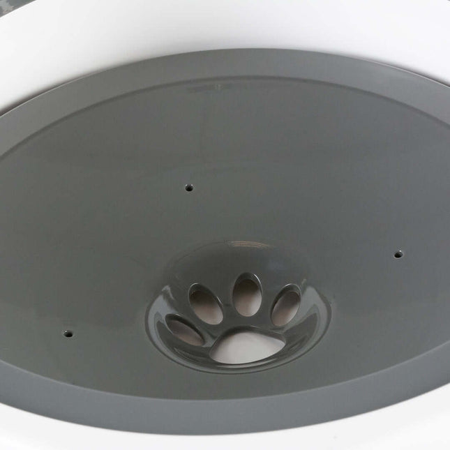 AnimalstoreXL Duvoplus Anti-Mors Drinkkom Poly 1200ml 22x22x7cm Wit/Grijs