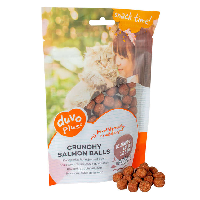 AnimalstoreXL Duvoplus - Knapperige Zalmballetjes - 50g