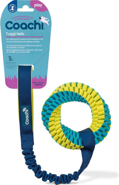 AnimalstoreXL Coachi Tuggi Helix Navy, Lime & L.Blue