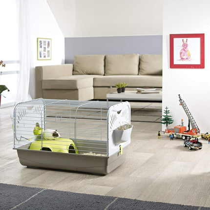 Savic Konijnenkooi Ambiente Zw. W.Grijs 100cm - Caesar 3 Kd De Luxe Z.Grs 100cm