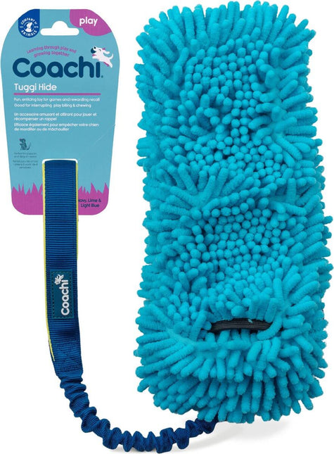 AnimalstoreXL Coachi Tuggi Hide Navy Lime en Light Blue