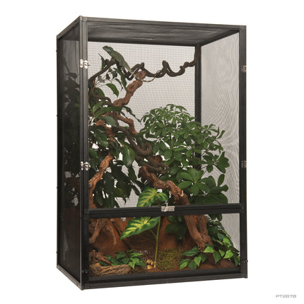 AnimalstoreXL Aluminium Gaas Terrarium 60x45x90cm