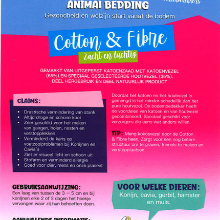 AnimalstoreXL Animalbedding Cotton&Fibre 30l