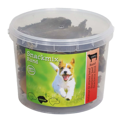 AnimalstorexL Snackmix Varken - Rund - Eend 500gr in Emmer