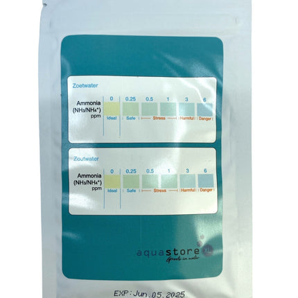 AnimalstoreXL AquastoreXL Ammonia NH3/NH4 teststrips 50 stuks