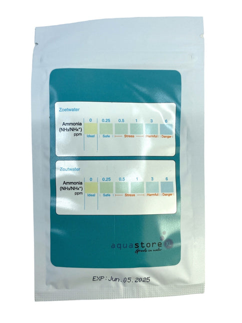 AnimalstoreXL AquastoreXL Ammonia NH3/NH4 teststrips 50 stuks