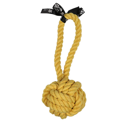 Are You Knots Bal met Lus 20cm - 25cm - 28cm - 37cm Geel