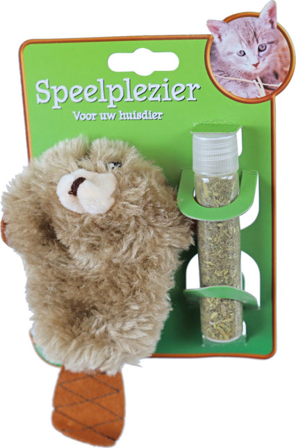 AnimalstoreXL Bever met Catnip Vulbaar 17cm